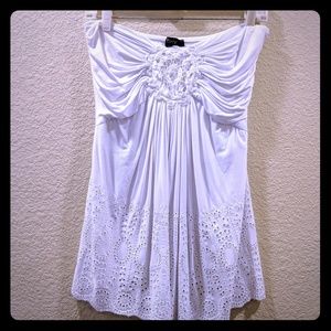 Strapless white Sky Clothing too